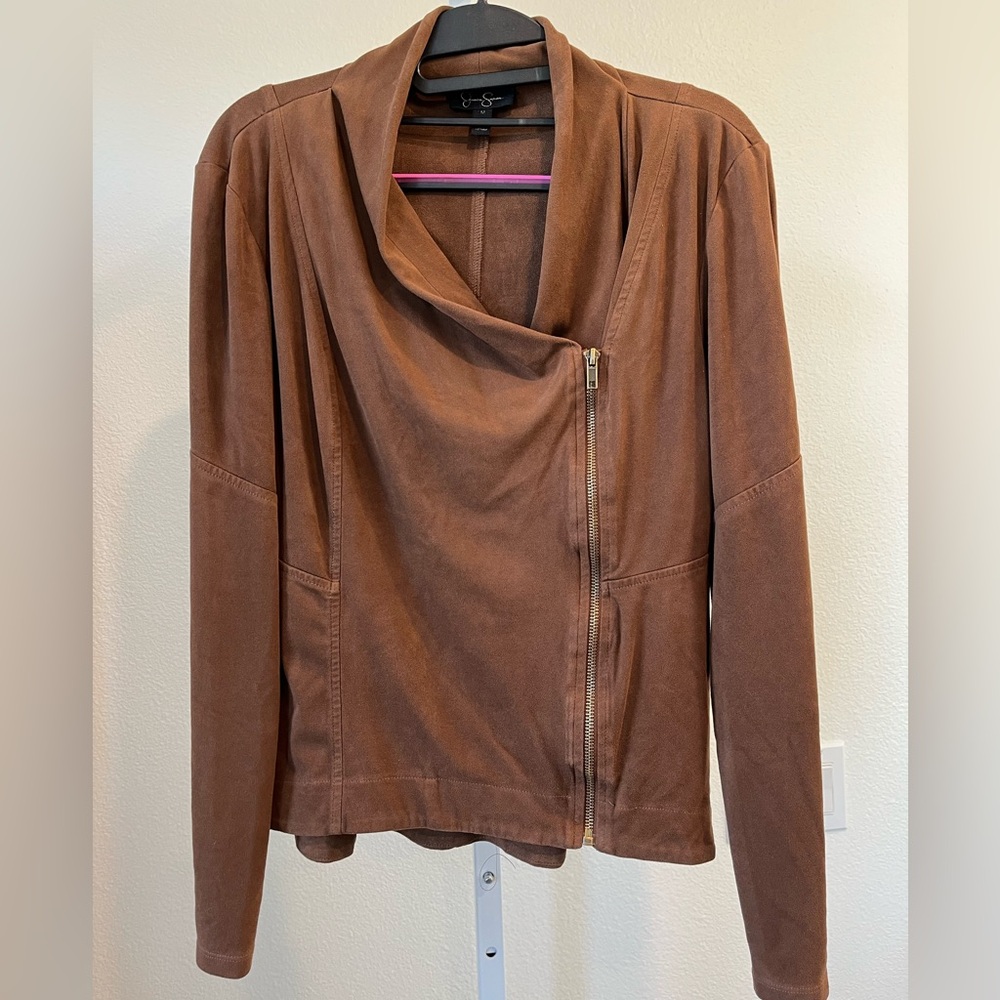 Jessica Simpson Tan Leather Jacket